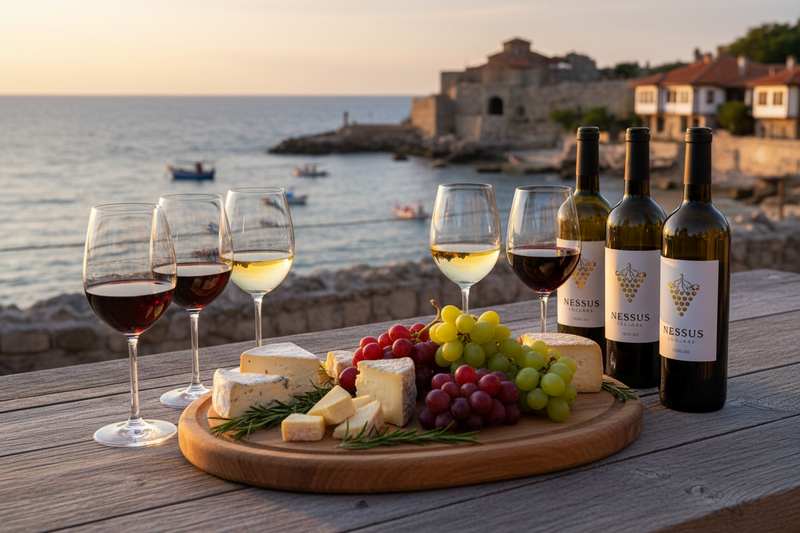 Degustare de vin în Nessebar Orașul Vechi pivniță istorică Bulgaria