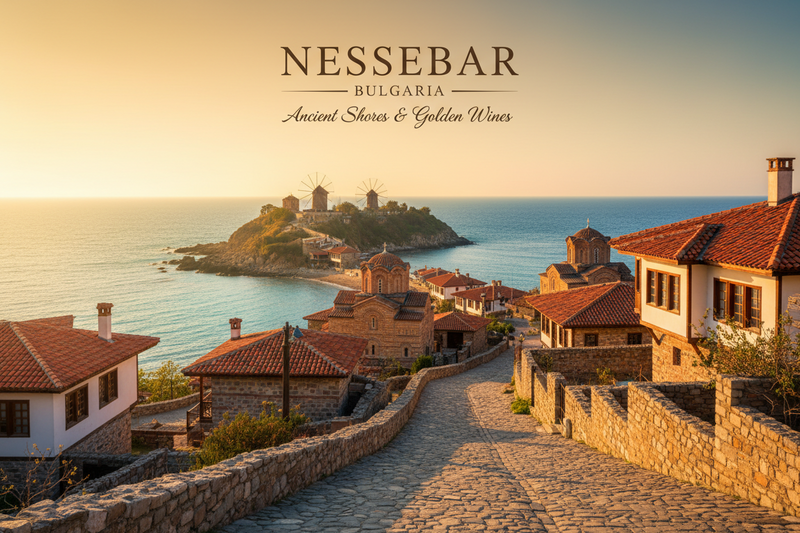 Nessebar Orașul Vechi ghid de călătorie Bulgaria Marea Neagră străzi istorice